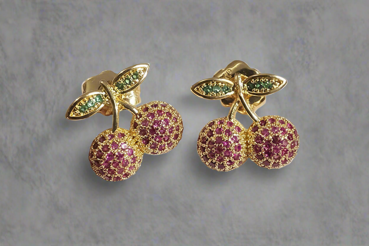 Cherry earrings