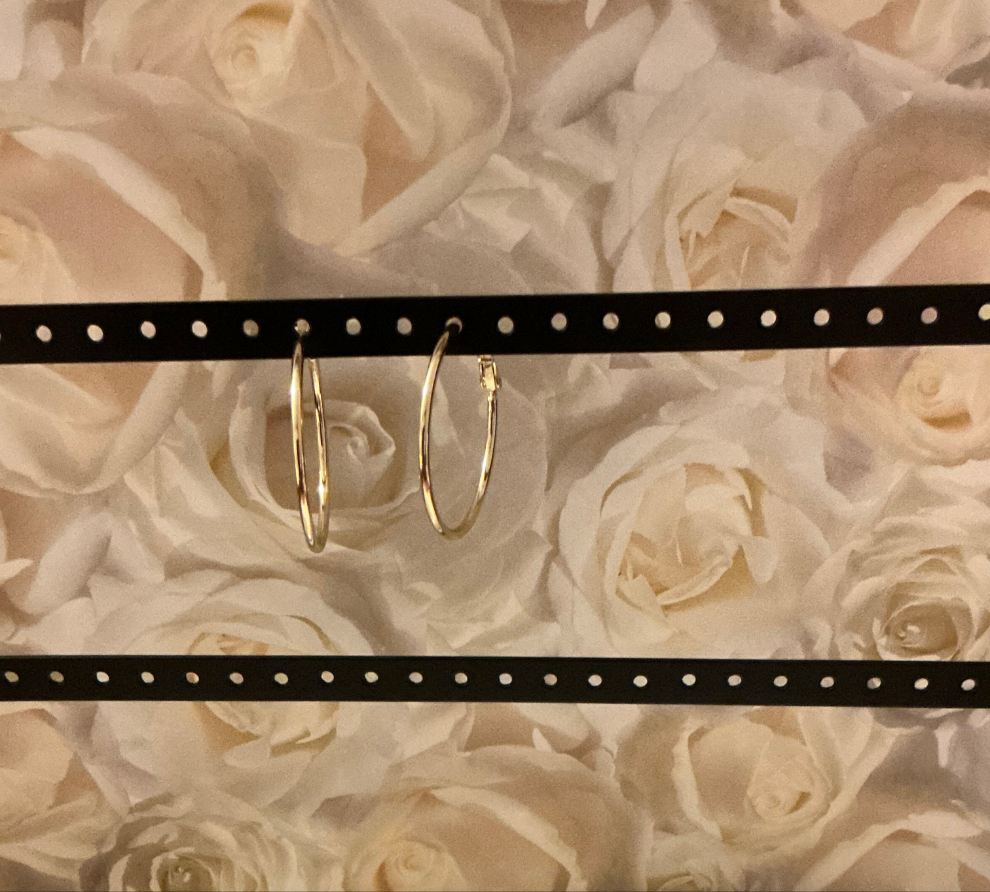 Hoop earrings medium size plan