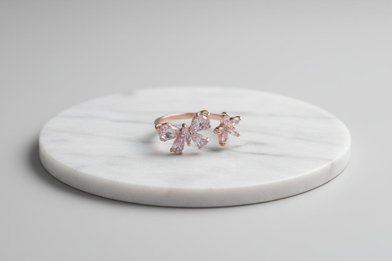 Double the butterfly ring